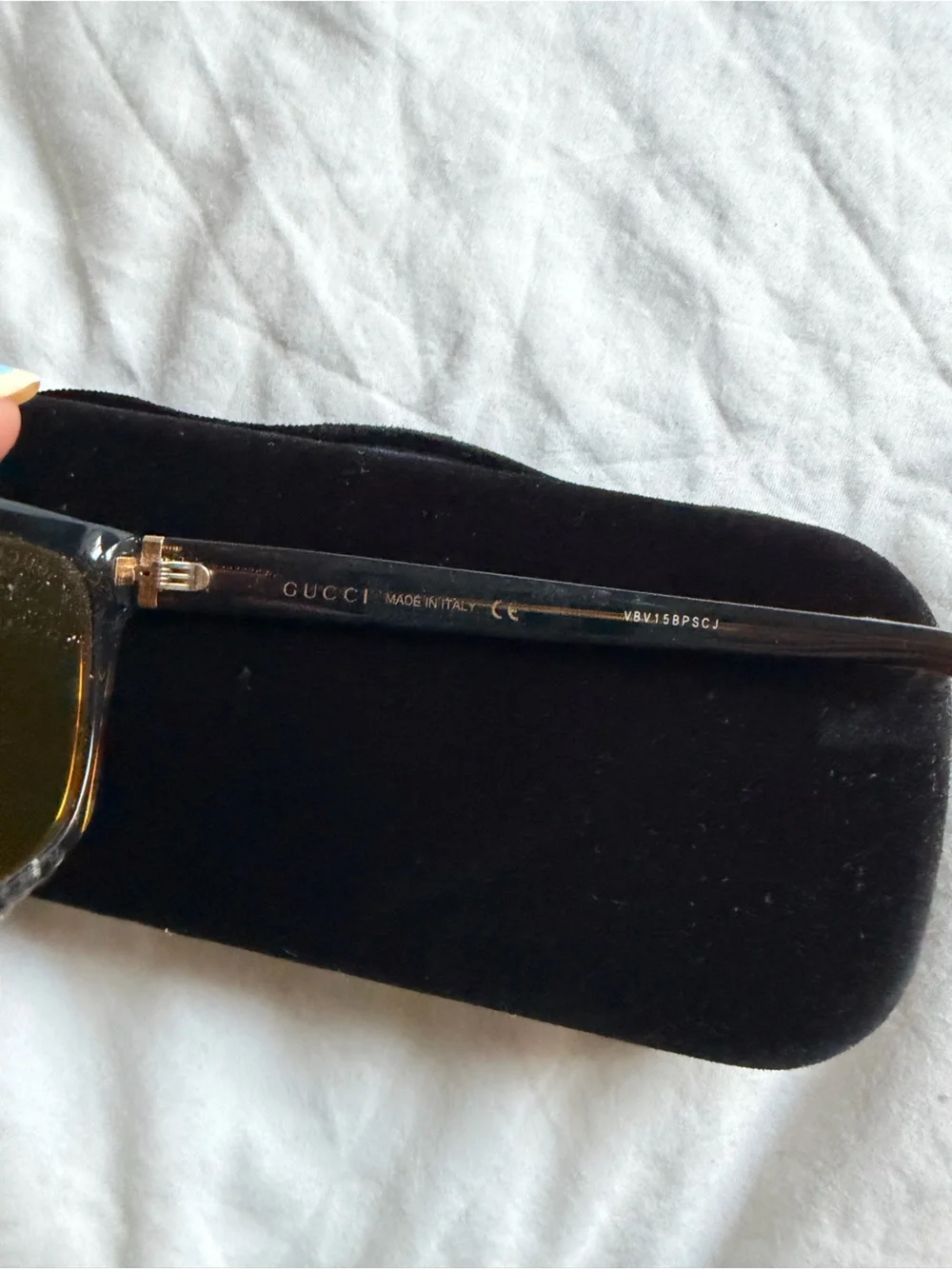 Gucci Men’s Black Frames with Brown Lenses Sunglasses